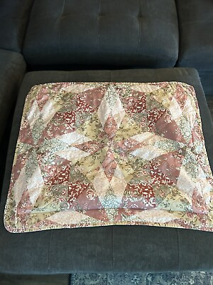 #ad Cottage Primitive Quilted 20”x26” Pillow Shams Set of 2 Farmhouse Granny Sheek $14.99