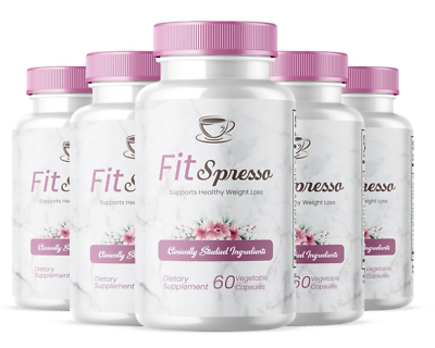 #ad FitSpresso Health Support Supplement Fit Spresso new Sealed Fast Ship 5 PACK $89.94