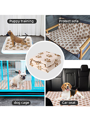 #ad Washable Dog Pee Pads Reusable Quilted Non Slip Whelping Pads Puppy Training Mat $11.65