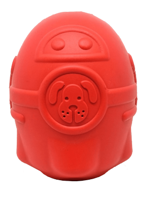 #ad SN Rocketman Durable Rubber Treat Dispenser amp; Chew Toy RED L $30.26
