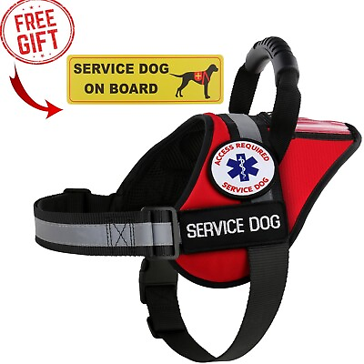 #ad Service Dog Therapy Dog Support Dog Harness Vest Patches ALL ACCESS CANINE $45.95