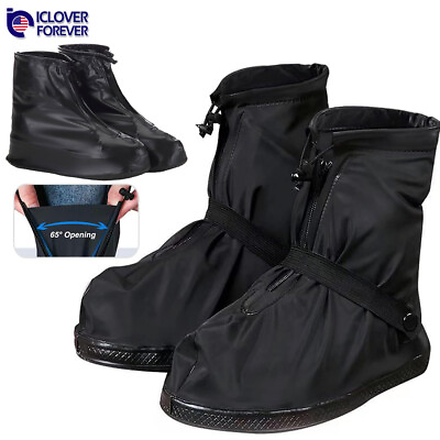 #ad Anti Slip Rain Shoe Covers Reusable Waterproof Shoes Cover Protector Men Women $10.99