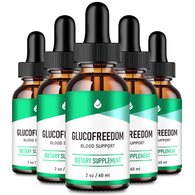 #ad GlucoFreedom Drops Official Formula 5 Pack $139.95