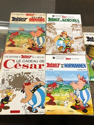 #ad LOT OF 5 SEE PICS FOR THE LOT Comics Asterix hard cover comics German $62.95