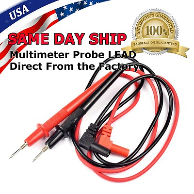 #ad Digital Multimeter Meter Universal Probe Wire Cable High Quality Test Leads $3.49