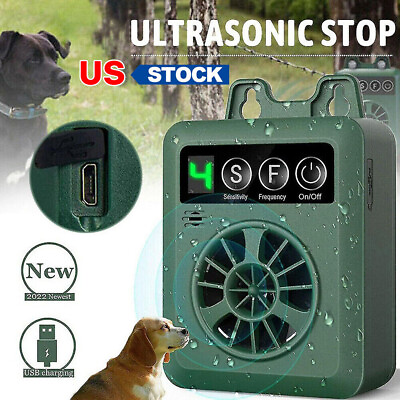 #ad Ultrasonic Pet Anti Barking Device Dog Bark Control Stop Repeller Silencer Tool $17.89