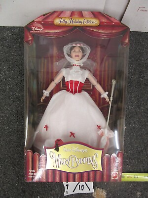 #ad 1999 NEW Mattel Jolly Holiday Edition Walt Disney Mary Poppins Barbie Doll 23590 $38.99