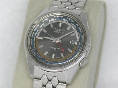 #ad Seiko World Time 6117 6010 1960#x27;s GMT Automatic Original Bracelet Men#x27;s Watch $495.00