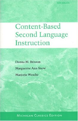 #ad CONTENT BASED SECOND LANGUAGE INSTRUCTION: MICHIGAN By Donna Brinton amp; Marjorie $29.75