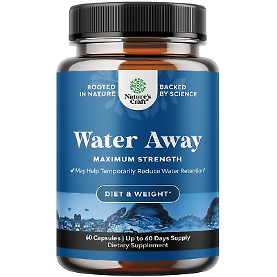 #ad Water Away Pills Maximum Strength Herbal Diuretic Pills for Water Retention $12.77