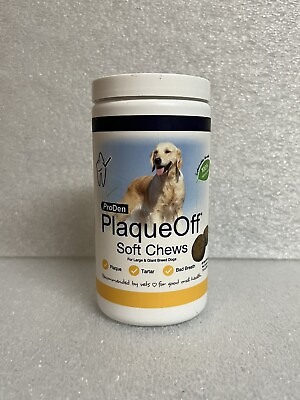 #ad ProDen PlaqueOff Soft Chews 45 Ct For Large amp; Giant Breed Dogs Best By 06 2026 $14.99