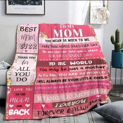#ad Cozy Blanket Gift For Mom Birthday Valentines Christmas Mother’s Day Gift. $19.99