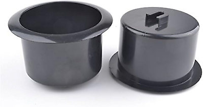 #ad 2 Pcs Black Plastic Recliner Handles Replacement Cup Holder Insert for Sofa Boat $20.69
