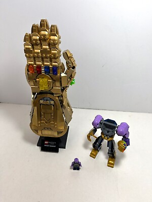 #ad LEGO Heroes LOT: Infinity Gauntlet 76191 Mech Thanos 76242 $64.00