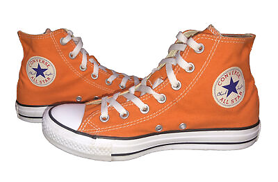 #ad Converse Chuck Taylor All Star Orange High Top Sneakers 39 M 6 W 8 $30.00