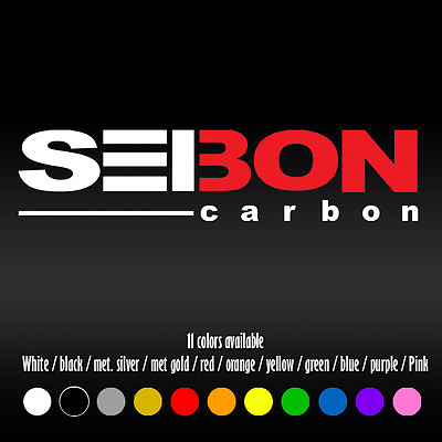#ad 6quot; Seibon Carbon JDM Diecut Bumper Car Window Vinyl Decal sticker $9.17