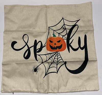 #ad Halloween Pillow Cover 18 x 18 inches $8.99
