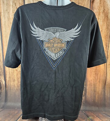 #ad Harley Davidson Motorcycles Genuine Motor Clothes Henley Shirt 115 Years Men XL $21.97