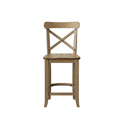 #ad 24quot; Litchfield X Back Counter Height Barstool Beige Threshold $48.99