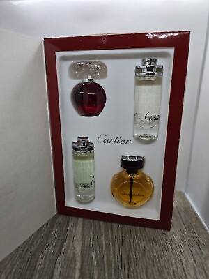 #ad Cartier Travel Edition Miniatures Collection 3 x 5ml 1 x 7.5ml Bottles Rare Set $199.99