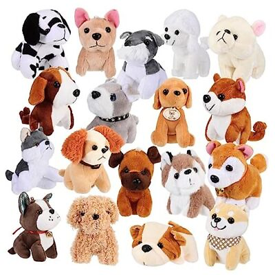 #ad 18 Pcs Mini Plush Dog Bulk Puppy Stuffed Animals Small Stuffed Dogs Cute $70.38