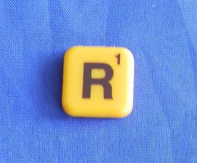 #ad Words With Friends Letter R Tile Replacement Magnet Game Part Piece Craft Yellow $1.45