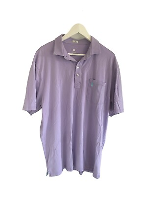 #ad Johnnie O Polo Mens XL Astor Original Hangin#x27; Out Short Sleeve Golf Logo Pocket $20.00