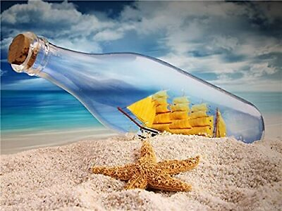 #ad 5D Diamond Painting Yellow Ship in a Bottle Kit $37.99