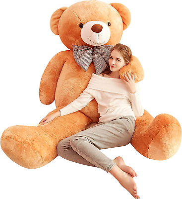 #ad quot;Cuddle Up in Style with Our 70 Inch Brown Giant Teddy Bear Plush Toyquot; $225.99