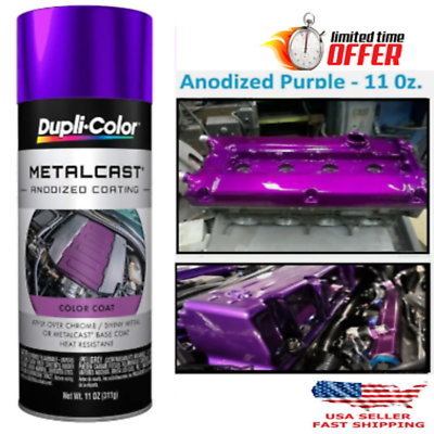 #ad Dupli Color MC204 Metalcast Automotive Spray Paint Purple Anodized Coating $25.08