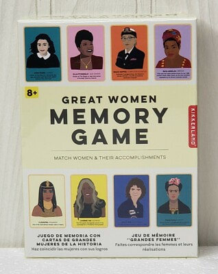 #ad Great Women Card Memory Game Kikkerland 2 4 Players $8.99