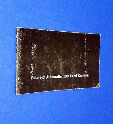 #ad VTG 1970 Polaroid Instant Land Pack Camera Auto 100 Instruction Manual Booklet $9.99