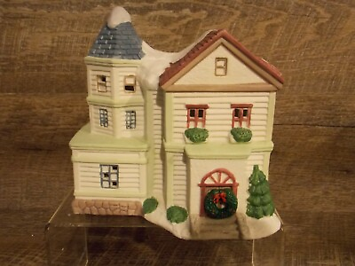 #ad Trim A Home Premium Holiday Home Memories 1994 Porcelain House in box #6 $15.21