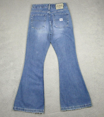 #ad Silver Jeans Flare Leg Womens 28 x 33.5 Y2K Denim Blue Bootcut Distressed Cotton $19.95