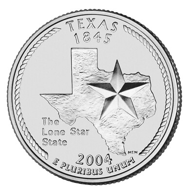 #ad #ad 2004 P Texas State Quarter $2.15