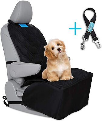 Dog Car Front Seat Cover Luxury Stylish Heavy Duty Washable Cars Suv#x27;s SeatBelt $19.88