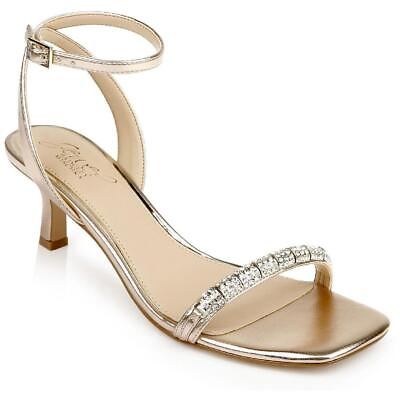 #ad Jewel Badgley Mischka Womens Charisma II Metallic Heels 10 Medium BM 7670 $76.85