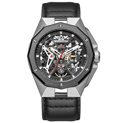 #ad Astronic Apache Skeleton Automatic Black Watch Brand New $599.00