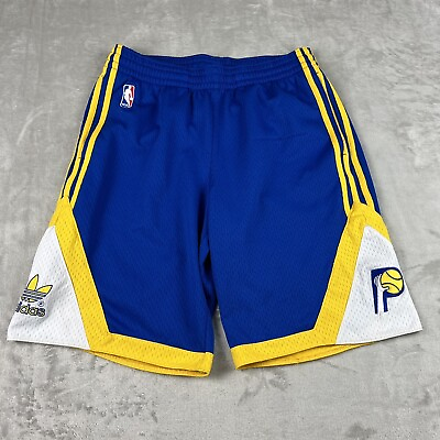 #ad Adidas Trefoil NBA Indiana Pacers Swingman Basketball Shorts Mens Large Team $27.99