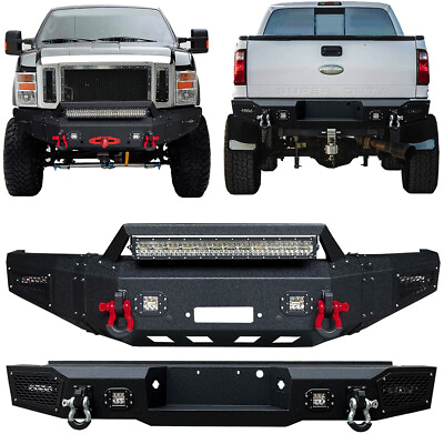 #ad #ad F250 F350 Front or Rear Bumper with LED Lights For 2008 2009 2010 Ford F250 F350 $769.99