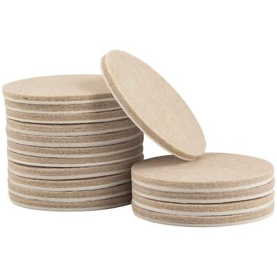 #ad SoftTouch 3quot; Round Heavy Duty Felt Furniture Pads Protect Surfaces from Scr... $15.08