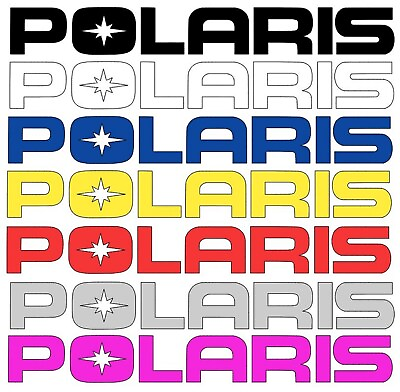 #ad POLARIS Stickers Polaris Vinyl 2x PAIR 10 COLOR OPTIONS POLARIS 1000 GRILL $5.89