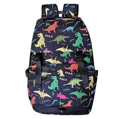 #ad Canvas Dinosaur Backpack Shoulder Bag Rucksack Dino Bag Slim Backpack Travel ... $29.44