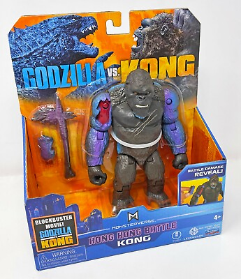 #ad Godzilla Vs Kong Hong Kong Battle Kong Playmates Toy Figure 2021 Movie New $39.95
