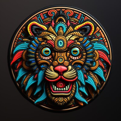 #ad Lion Patch Embroidered Iron on Applique Big Cats Steampunk Roaring Wild Animal $8.87