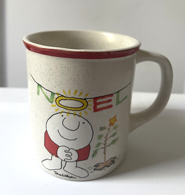 #ad ZIGGY Tom Wilson Stoneware Coffee Mug Christmas Keepsake NOEL Stone Ware $7.50