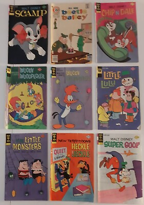 #ad Lot 9 Mix Lot Comics 1976 Scamp Beetle Bailey Woody Woodpecker Lulu Monsters $18.00