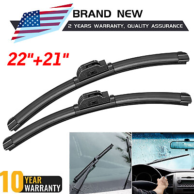 #ad Front Left and Right Windshield Wiper Blades 22quot;amp;21quot; For Chevrolet Silverado OEM $7.35