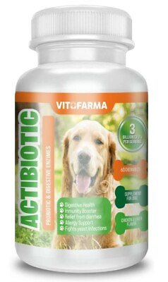 SUPPORT FOR DOG VITOFARMA PROBIOTIC ENZIMAS FOR DOG 30Chew HEALTHY DIGESTION $13.39