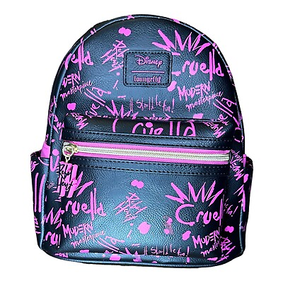 #ad Loungefly Cruella Graffiti Mini Backpack $41.64